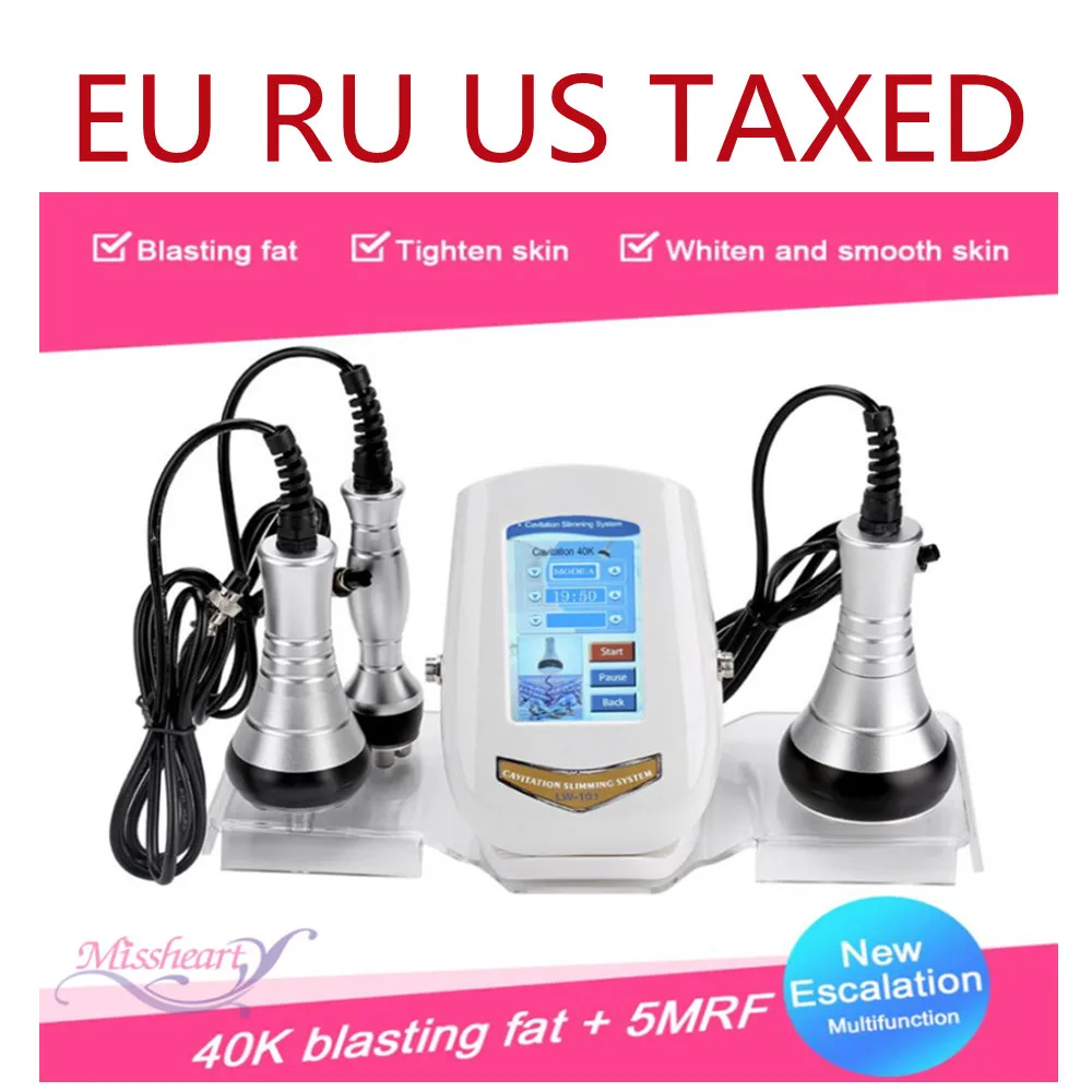 Ультразвуковой аппарат для похудения тела 40K кавитация потеря веса омоложение