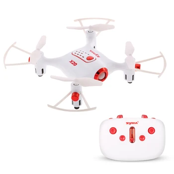 

Syma X20 2.4G 4CH 6-axis Gyro Pocket Mini Drone RC Quacopter RTF with Headless Mode Altitude Hold 3D-flip RC Helicopter