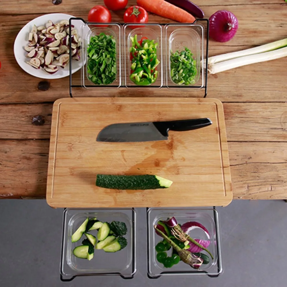 Multi-Function Cutting Board Antibacterial Classification Cutting Board Real Kitchen Vegetable Fruit Knife Board
