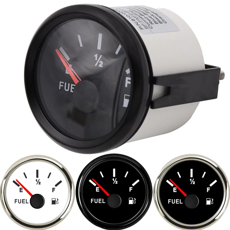 Fuel Level Meter Gauge 52mm 12/24v 0190 24033 Ohm Waterproof Car Fuel