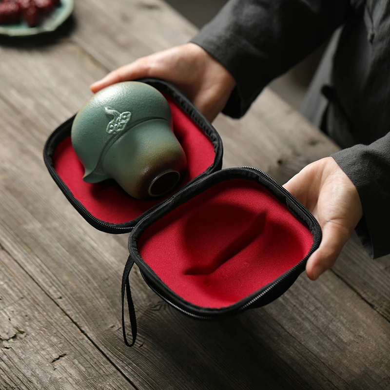 TANGPIN керамические чайники с 2 чаями gaiwan чайный набор портативный дорожный чайный набор Посуда для напитков