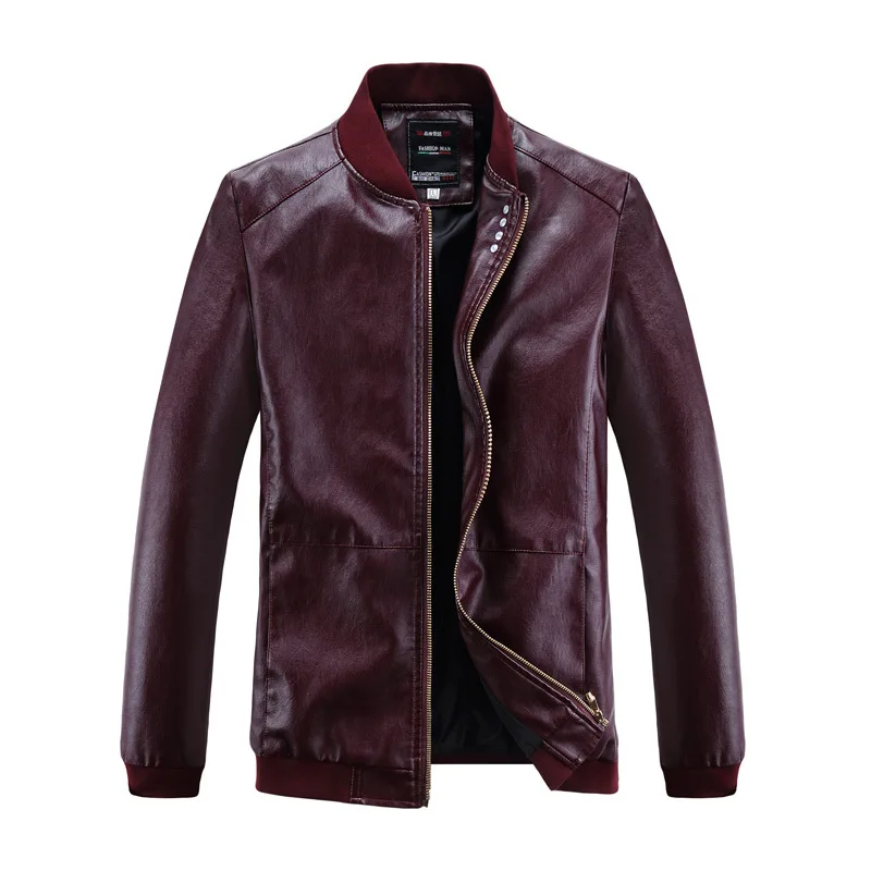 Kw-w229# Новые продукты осень и зима Мужская куртка Молодежная мужская приталенная из искусственной кожи мужская повседневная куртка