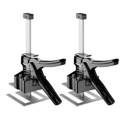 2 pacotes labor saving arm ferramenta gabinete drywall elevador mão ferramenta jack definir até 170kg placa levantador gabinete jack parede telha