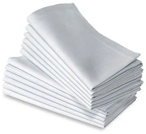 6pcs RESTAURANT DINNER CLOTH LINEN WHITE PREMIUM HOTEL NAPKINS