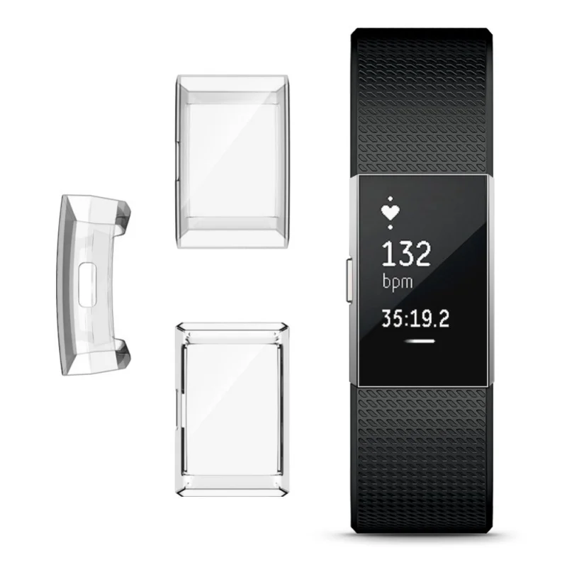 Спортивные часы защитный чехол 2 легкий ТПУ наручные часы Защитная крышка для Fitbit зарядка защитный чехол Аксессуары