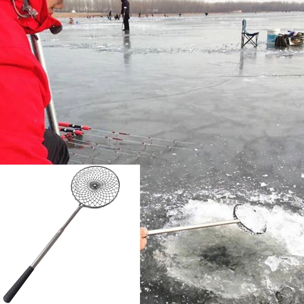 Нержавеющая сталь для ловли льда совок для подледной рыбалки скиммер для льда совок для льда рыболовные инструменты