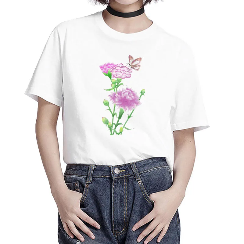 BGtomato, красивая футболка с цветами и птицами, Женская Винтажная футболка в китайском стиле, красивые женские летние крутые футболки