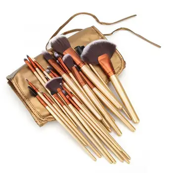 

24pcs Artificial Fiber Makeup Brush set Hair Soft Facial Makeup Brushes Cosmetic Brush with Bag Professional Makeup Brushes