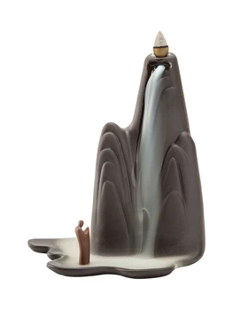 

Backflow Incense Burner Waterfall Ceramic incence holder waterfall smoke Holder bruciatore incenso Buddhist Supplies QBA60XXL