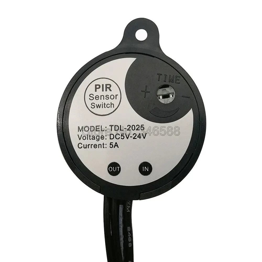 DC 12V 24V 5A инфракрасный индукционный переключатель пассивного инфракрасного датчика l детектор движения на потолок датчик движения время задержки регулируемое управление