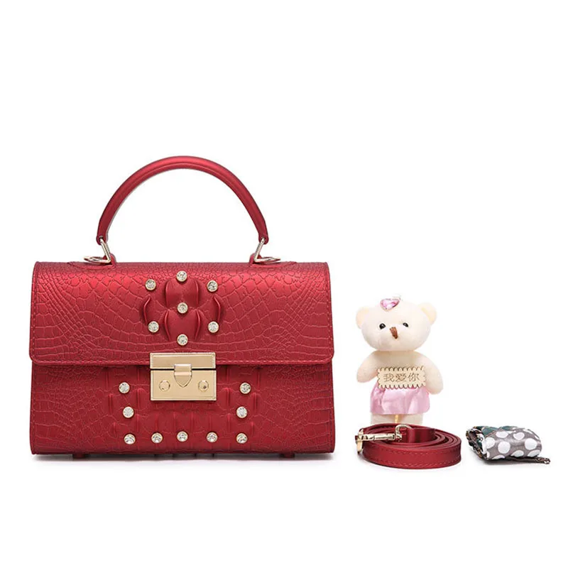 5 видов цветов сумки из крокодиловой кожи женская сумка на плечо модные ПВХ