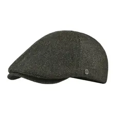 VOBOOM Warm Ivy Flat Caps Fall Winter Driver Hat Newsboy Cap Men Wool Twill Soft Casquette 182