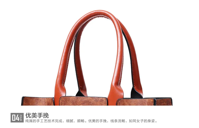 new fashion high-capacity three-piece women's bag with one shoulder bag