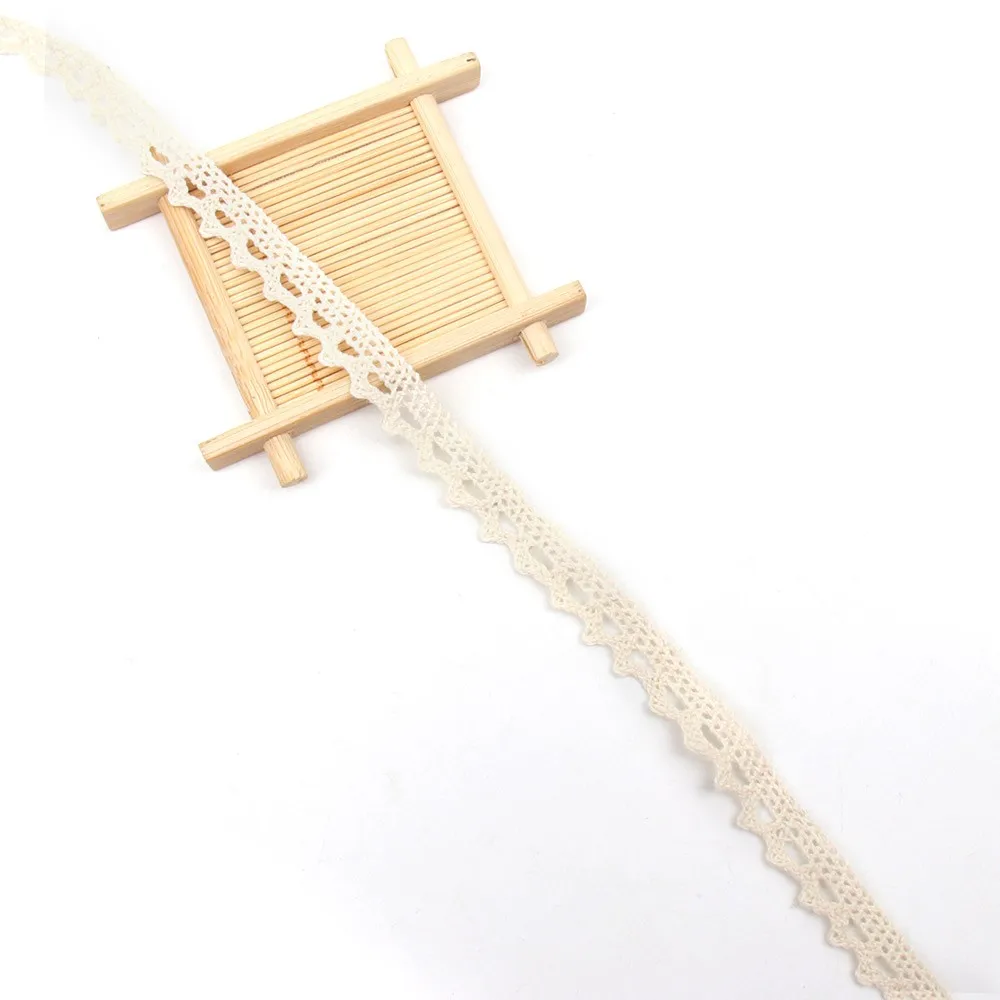 IBOWS 2 м/рулон хлопок вышитые кружева ленты-сетки ткань отделка для DIY Швейные материалы ручной работы для поделок одежды украшения кружева - Цвет: 1.2cm