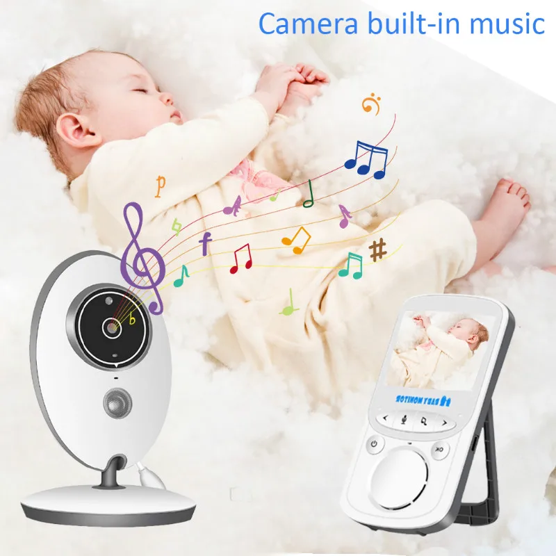  Wireless LCD Audio Video Baby Monitor VB605 Radio Tata Musica Citofono IR 24h Portatile Macchina Fo