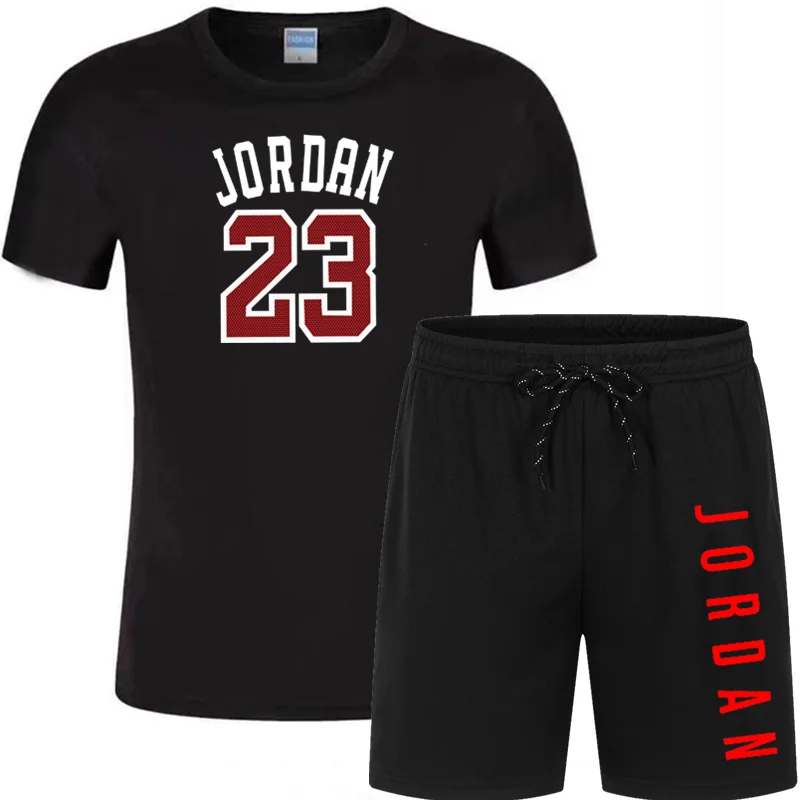 Комплект из 2 предметов мужская одежда jordan 23 футболка шорты летний короткий