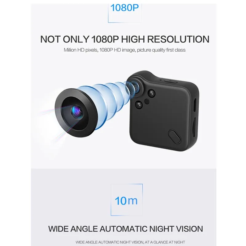 C1S Мини WiFi камера 1080P HD цифровой беспроводной видео голос P2P веб-камера-Регистратор датчик движения Магнитная Адсорбция микро камера