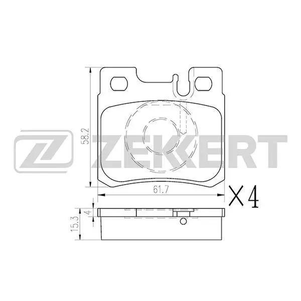 Колодки торм. диск. зад MB C Class (202) 93 E (124 210)|Тормозной цилиндр| |