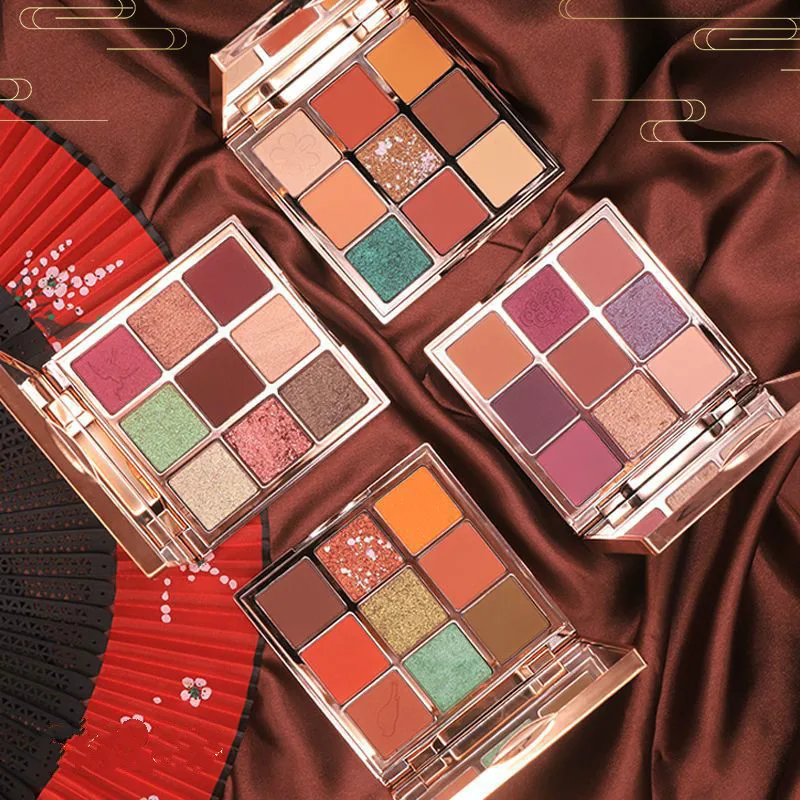 

Chinese wind eye shadow disk net red parity earth color fairy crane palace eye shadow