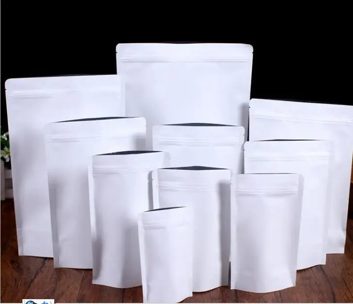 Подгонянный 24x35 cm утолщенный золото-хромированный алюминий окно створки само-герметизирующий пакет алюминиевая фольга пищевая упаковка мешок цвет окна - Цвет: white