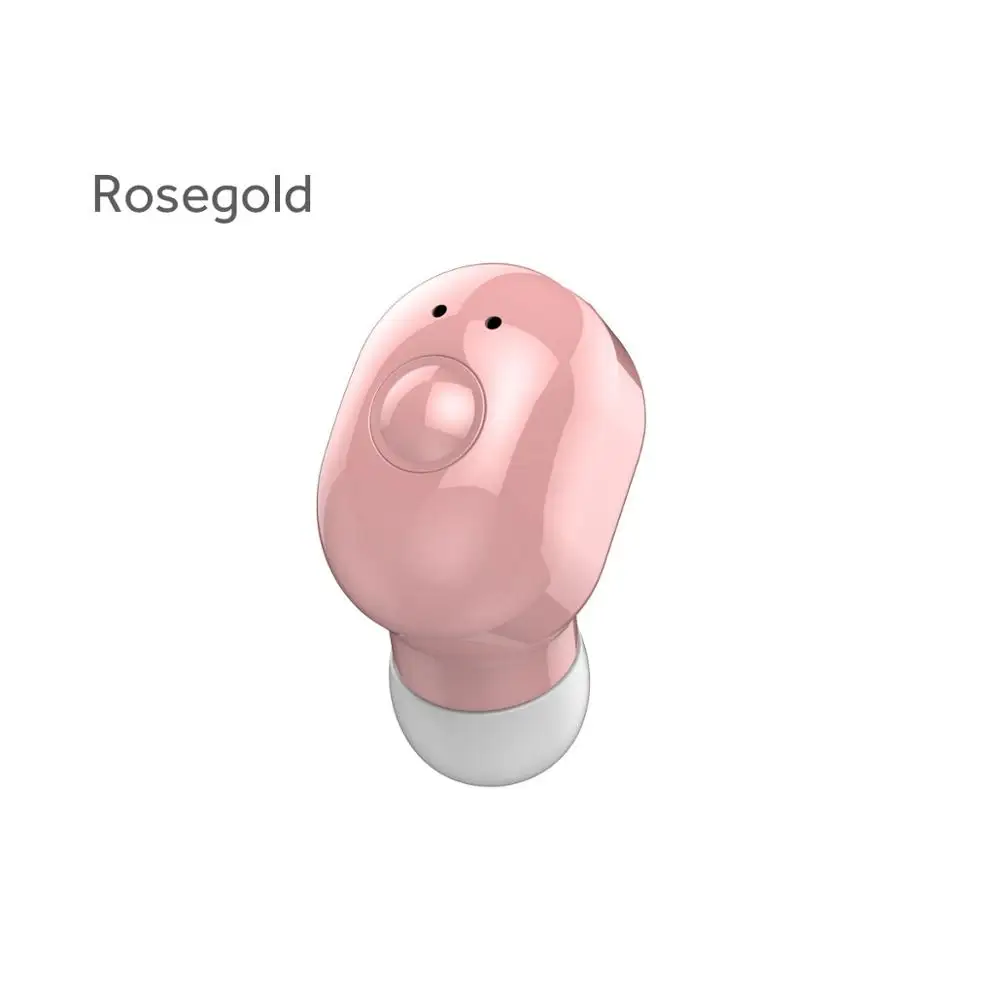 Rose Мини беспроводные Bluetooth наушники 5,0 спортивные стерео наушники гарнитура с микрофоном наушники для samsung iPhone huawei аксессуары - Цвет: Rose