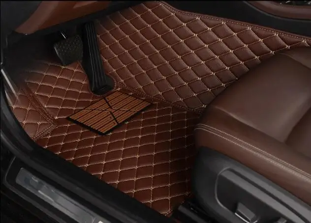 Car Accessories Styling Custom Foot Mats 3D Luxury Leather Car Floor Mats For Hyundai SantaFe Santa Fe 2009