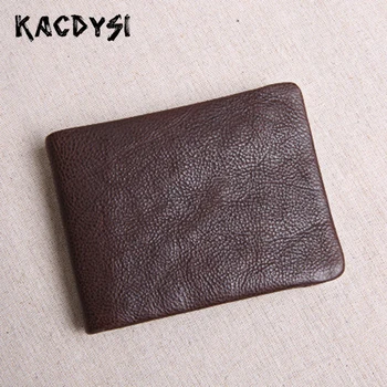 

Nature Cow Leather Short Thin Men Wallet Zipper Billfold Cash Purse Soft Wallet Leather Slim Money Clip Coin Pocket Card Case