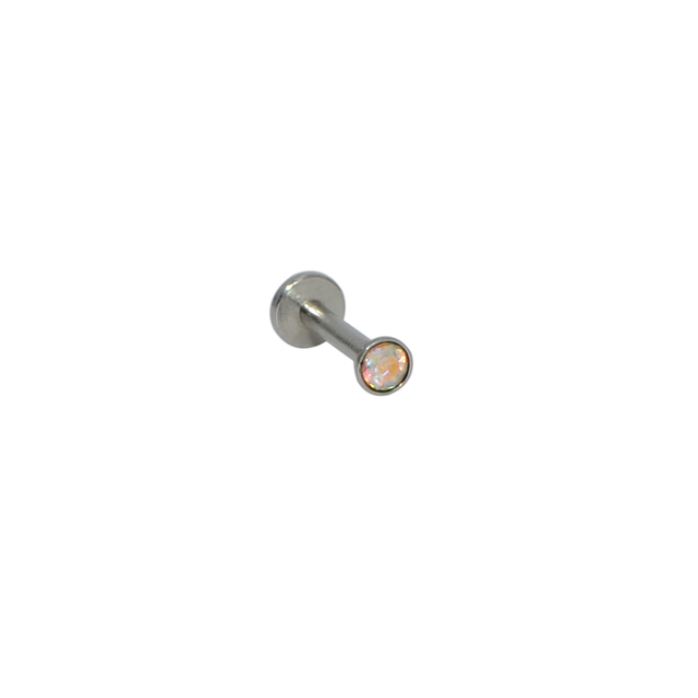 16g 1.5-3mm AAA Zircon Labret Lip Bar Stud Piercing 16 Gauge Stainless Steel Cartilage Ear Tragus Stud Piercing Earring