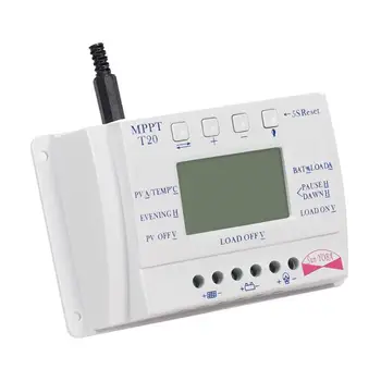 

Solar controller 20A 12/24V MPPT LCD intelligent automatica identification charging and discharging circuit light contro