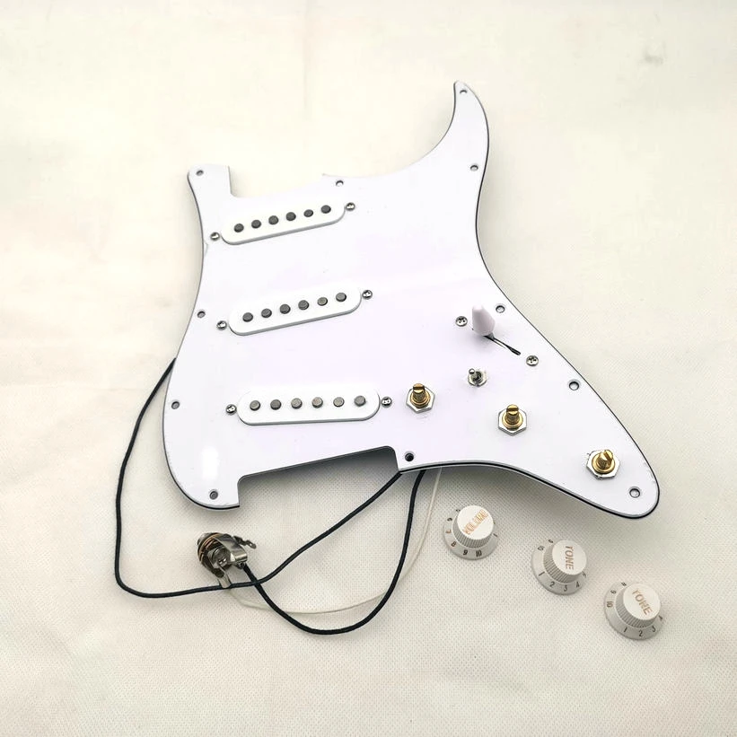 Звукосниматель для гитары SSS с одной катушкой Alnico 5 Электрическая Гитара Pickguard проводка