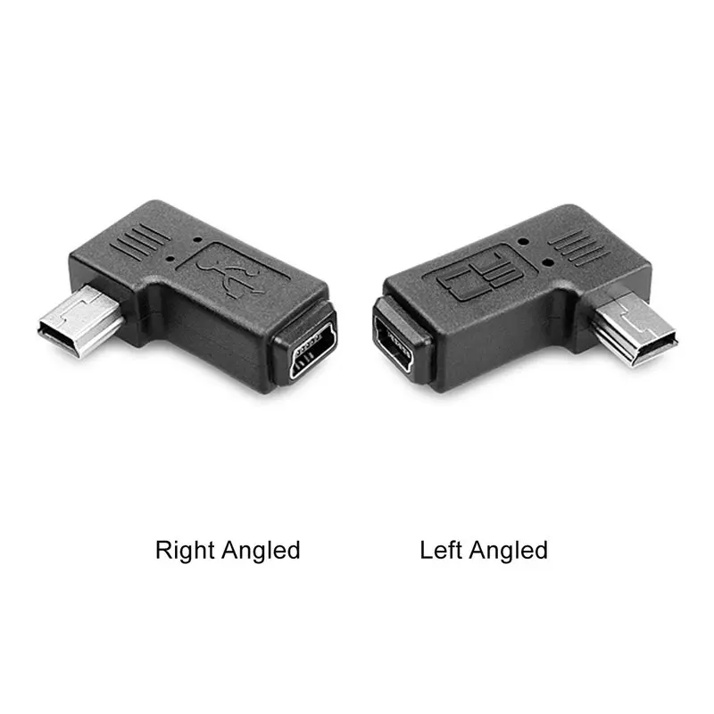 

Great-Q 10 шт. мини-USB 2,0 5P штекер-гнездо M - F удлинитель 90 градусов правый/левый угловой конвертер