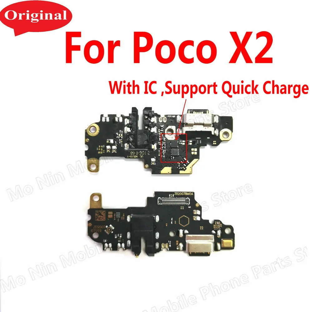 

Оригинальная зарядная плата для Xiaomi Poco X2, печатная плата, док-станция, гибкий разъем, USB-порт для зарядки, запасные части