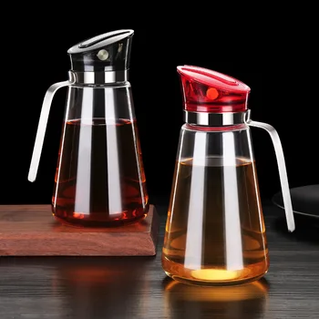 

Kitchen Oil Bottle Borosilicate Glass Leakproof Oil Pot Household Oil Tank Seasoning Soy Sauce Bottle Pot Kitchen Spice Jar