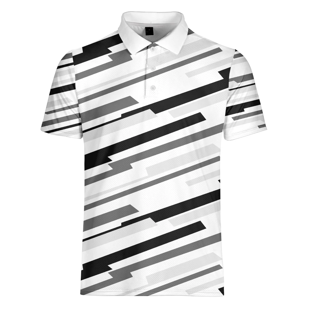 Бренд WAMNI, 3D Свободная полосатая Повседневная рубашка поло в стиле Харадзюку для бодибилдинга, Спортивная быстросохнущая теннисная рубашка, Мужская дышащая белая рубашка