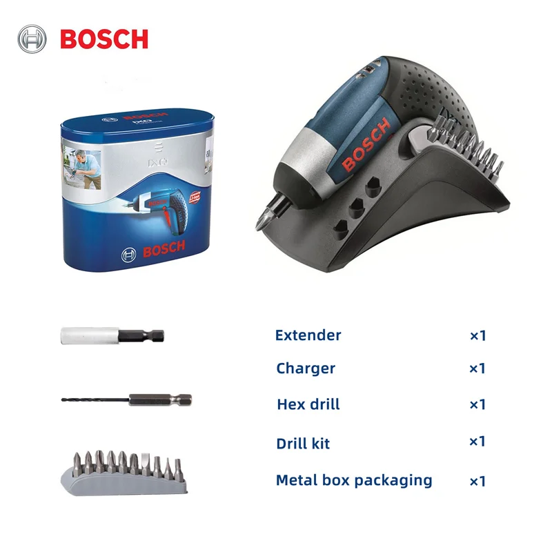 Package 1 BOSCH IXO3 электроинструменты электрическая отвертка IZO3 ручная дрель 3,6 В перезаряжаемая литиевая электрическая отвертка - Цвет: Package 1