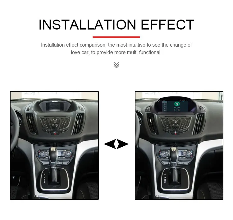 Sale TOPBSNA Android 9.0 Car DVD Player For Ford Kuga Escape C-Max 2013 2014 2015 2016 2017 2018 1 Din Car Radio Stereo Headunit WIFI 11