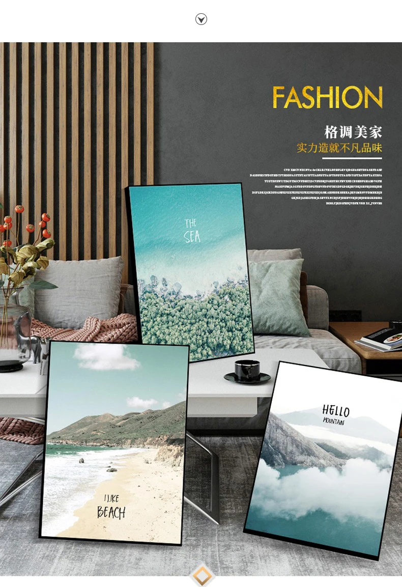 EECAMAIL Nordic Diamond Embroidered Living Room Triptych Diamond Painting Full Modern Simple Fashion Atmosphere Bedroom Landscap