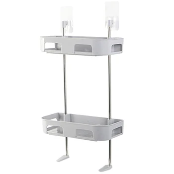 

Practical Toilet Towel Bathroom Storage Rack Wall Mount Holder Bathroom Shelf Organizer Household Items Space Saver Storage Box