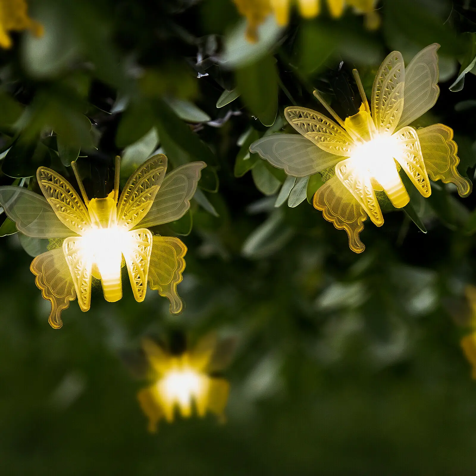 Светодиодный светильник бабочка на солнечной батарее водонепроницаемый уличный