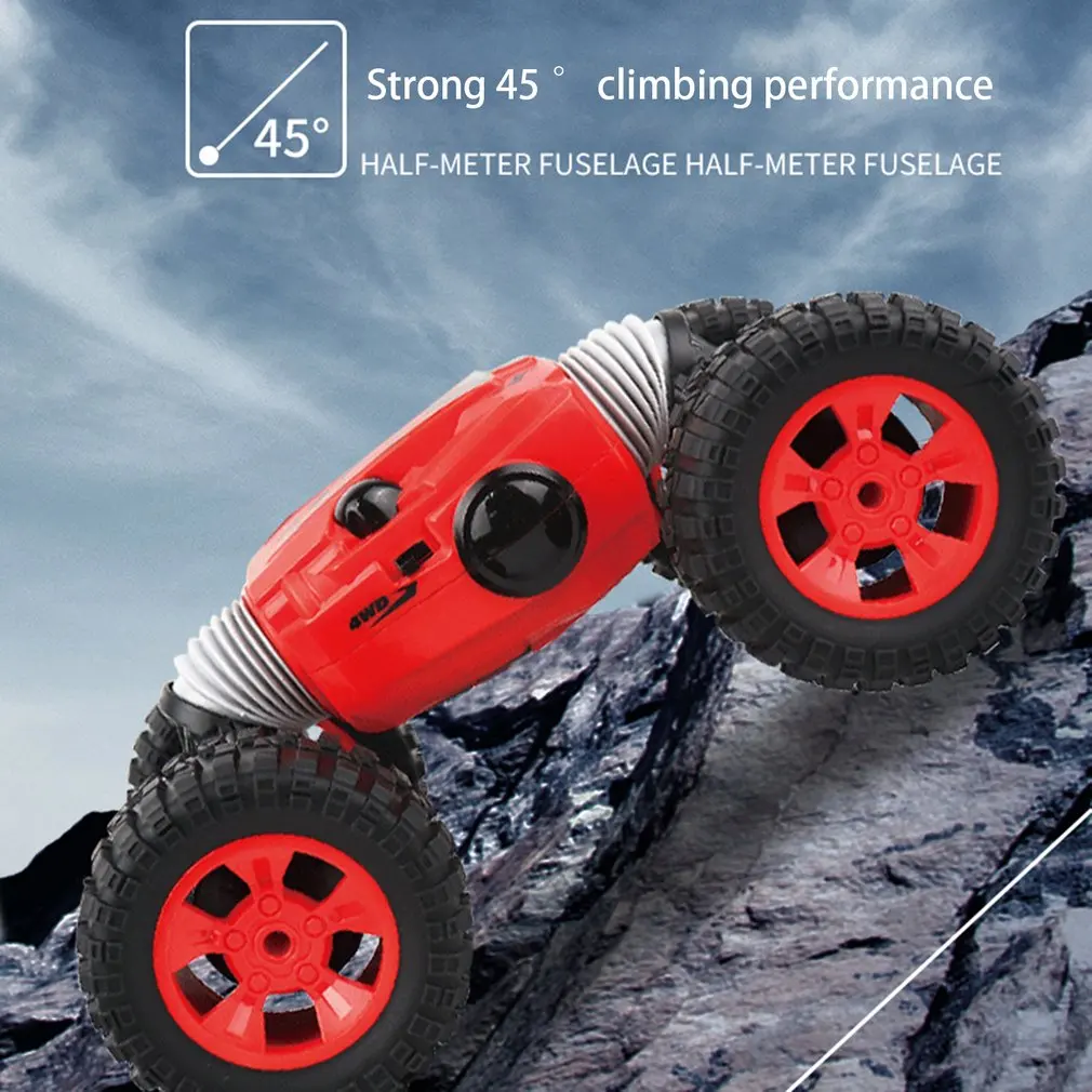9901 1:16 2,4 Ghz 4WD пульт дистанционного управления автомобиля один ключ трансформации двухсторонний флип RC скручивающаяся машина внедорожника игрушки