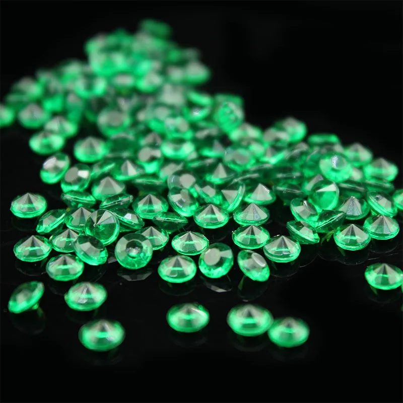 Dark Green 5000/лот 8 мм 2CT фуксия алмазное конфетти украшение свадебного стола - Цвет: Dark Green