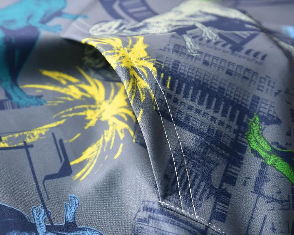 Мужская Осенняя толстовка на молнии с капюшоном 2019 принтом динозавра пальто для