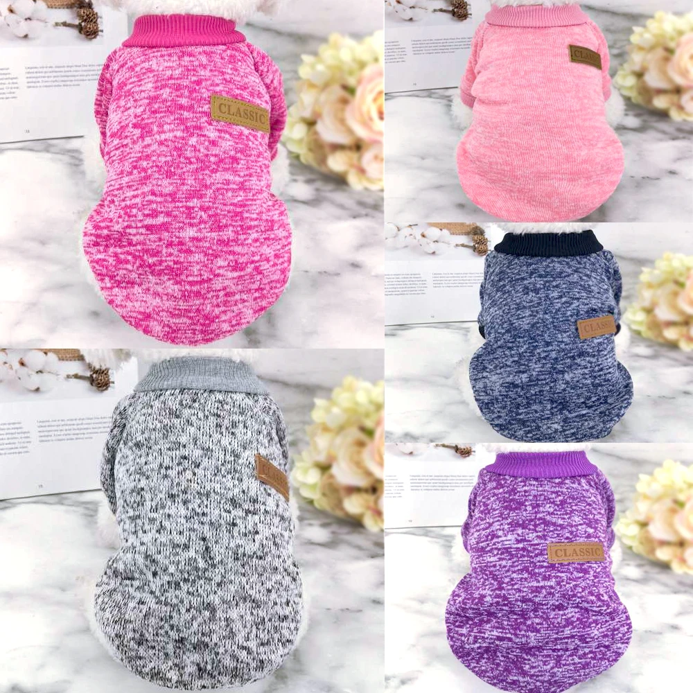 

Dog Cat Clothes Winter Chihuahua Pet Clothes Sweater For Small Dogs Cats Pets Coat Jacket Ropa Perro French Bulldog Pug Clothing