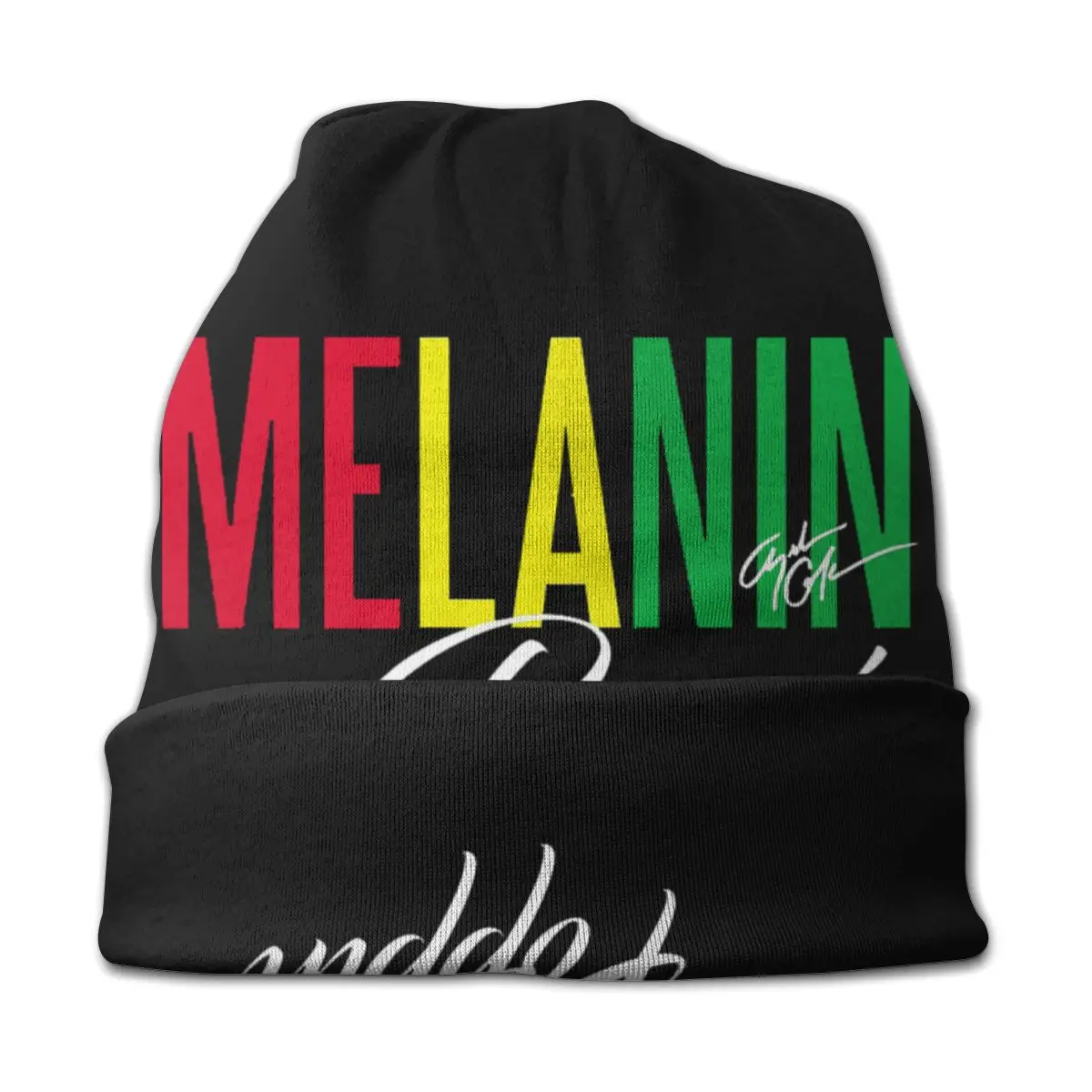 Melanin Poppin, логотип, унисекс, для взрослых, Повседневная шапка, уличная, ветрозащитная, вязанная, лыжная, с рукавом, Skully, шапочки, шапка
