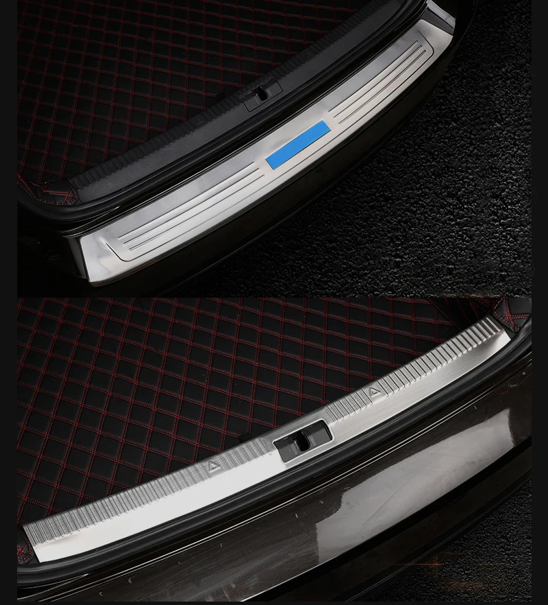 Lsrtw2017 Нержавеющая сталь багажник автомобиля накладки на пороги доска для Skoda Superb аксессуары