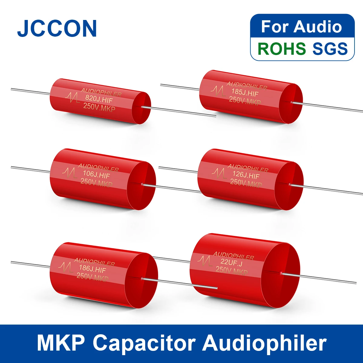 10Pcs MKP Capacitor Audiophiler Kondensotor HIFI Fever Electrodeless Audio Metal Film Coupling