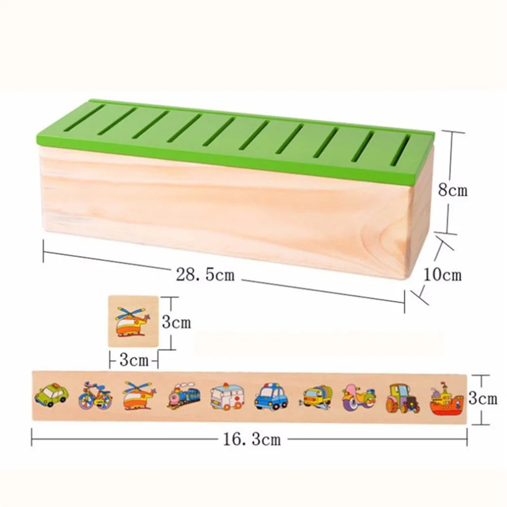 Wooden Knowledge Box Classification Box For Children Intelligence Learning Puzzle Wooden Creature Cartoon 3D Puzzle