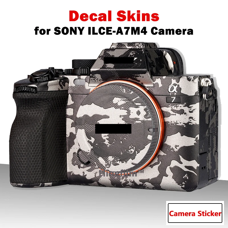 Câmera Adesivo A7iv Vinil Decalque Peles Envoltório Capa para Sony Ilce7m4 Alpha iv Câmera Premium Adesivo A7m4 - Image 3