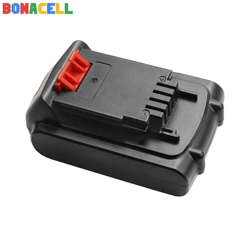 Bonacell 18 V/20 V 2000mAh литий-ионная аккумуляторная батарея замена электроинструмента батарея для BLACK& DECKER LB20 LBX20 LBXR20 L10