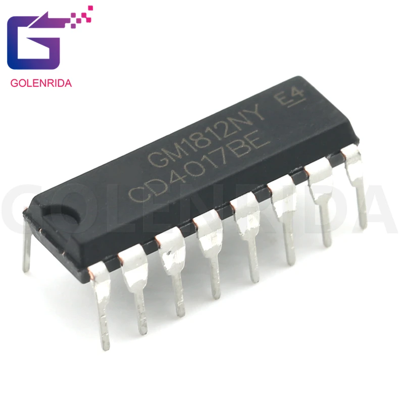 10 шт. CD4017BE DIP16 CD4017 DIP CD4017B DIP-16 HEF4017BP TC4017BP CD4017CN HD14017BP | Электронные компоненты и